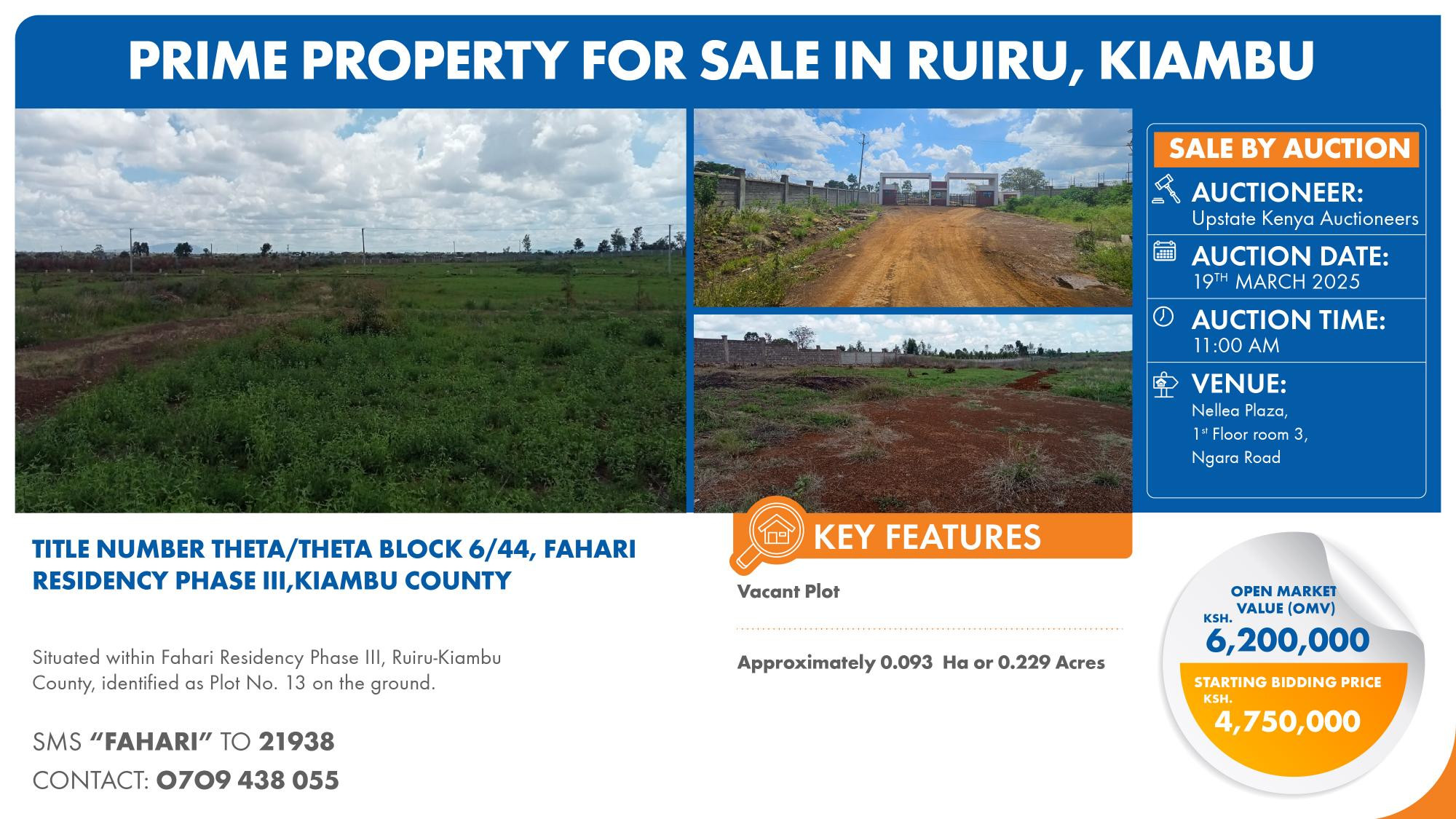 TITLE NUMBER THETA/THETA BLOCK 6/44, FAHARI RESIDENCY PHASE III,KIAMBU COUNTY