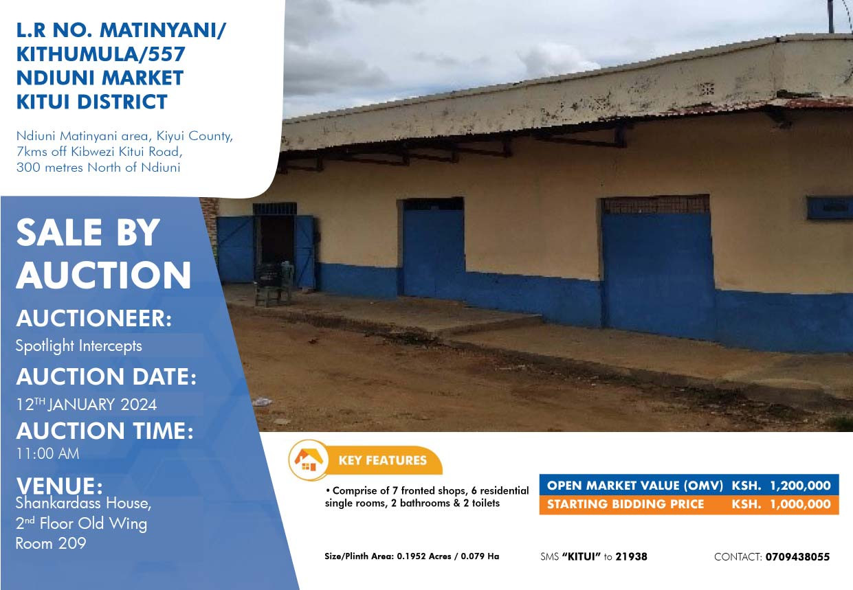 L.R NO. MATINYANI/KITHUMULA/557 NDIUNI MARKET KITUI DISTRICT thumbnail 2