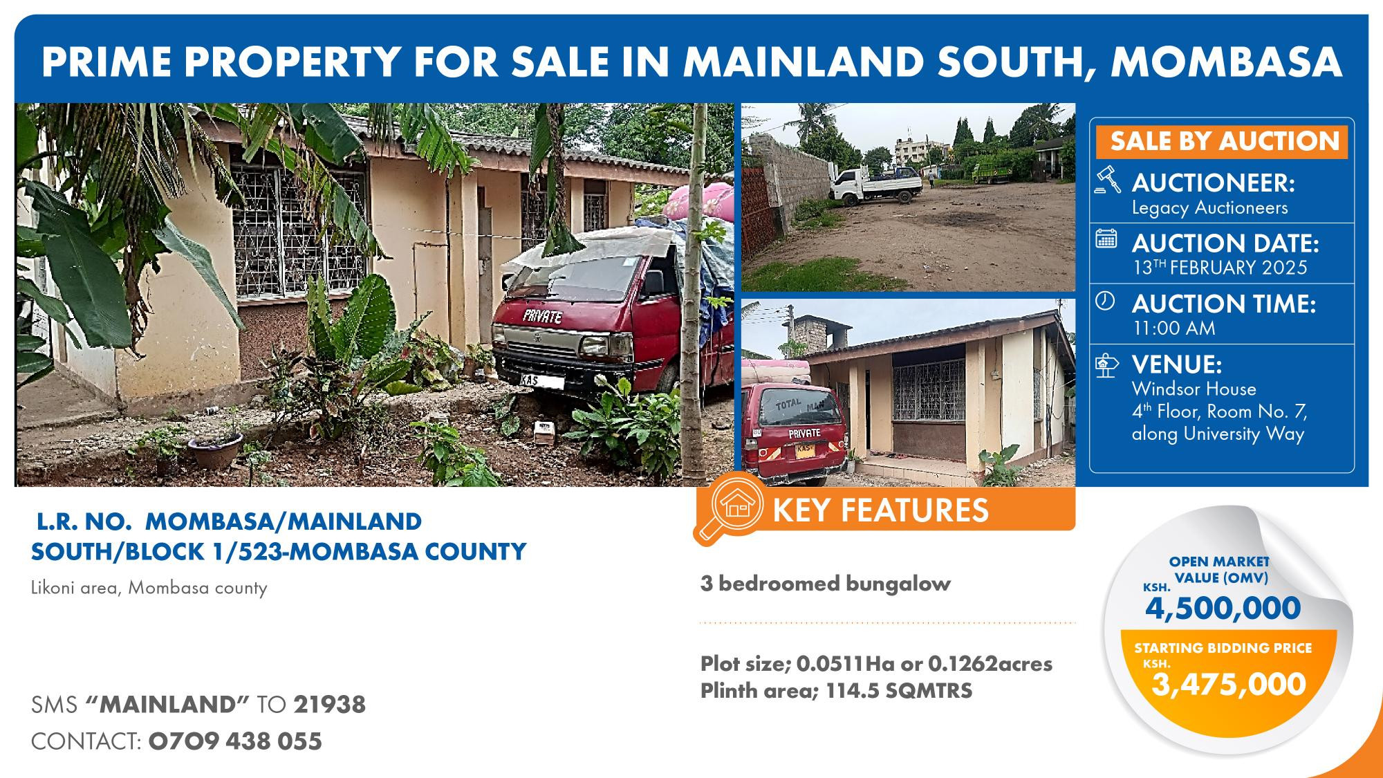 L.R. NO.  MOMBASA/MAINLAND SOUTH/BLOCK 1/523-MOMBASA COUNTY