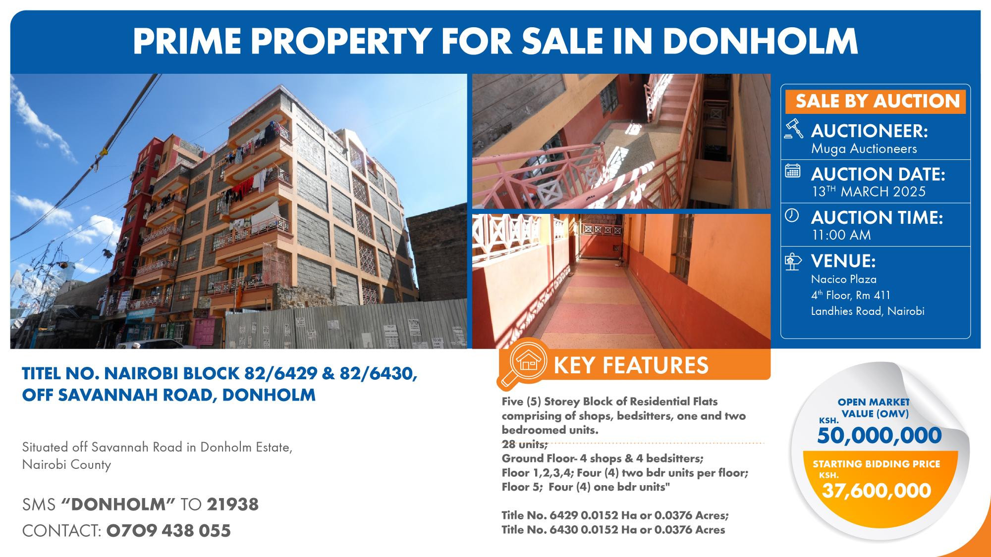 TITEL NO. NAIROBI BLOCK 82/6429 & 82/6430, OFF SAVANNAH ROAD, DONHOLM