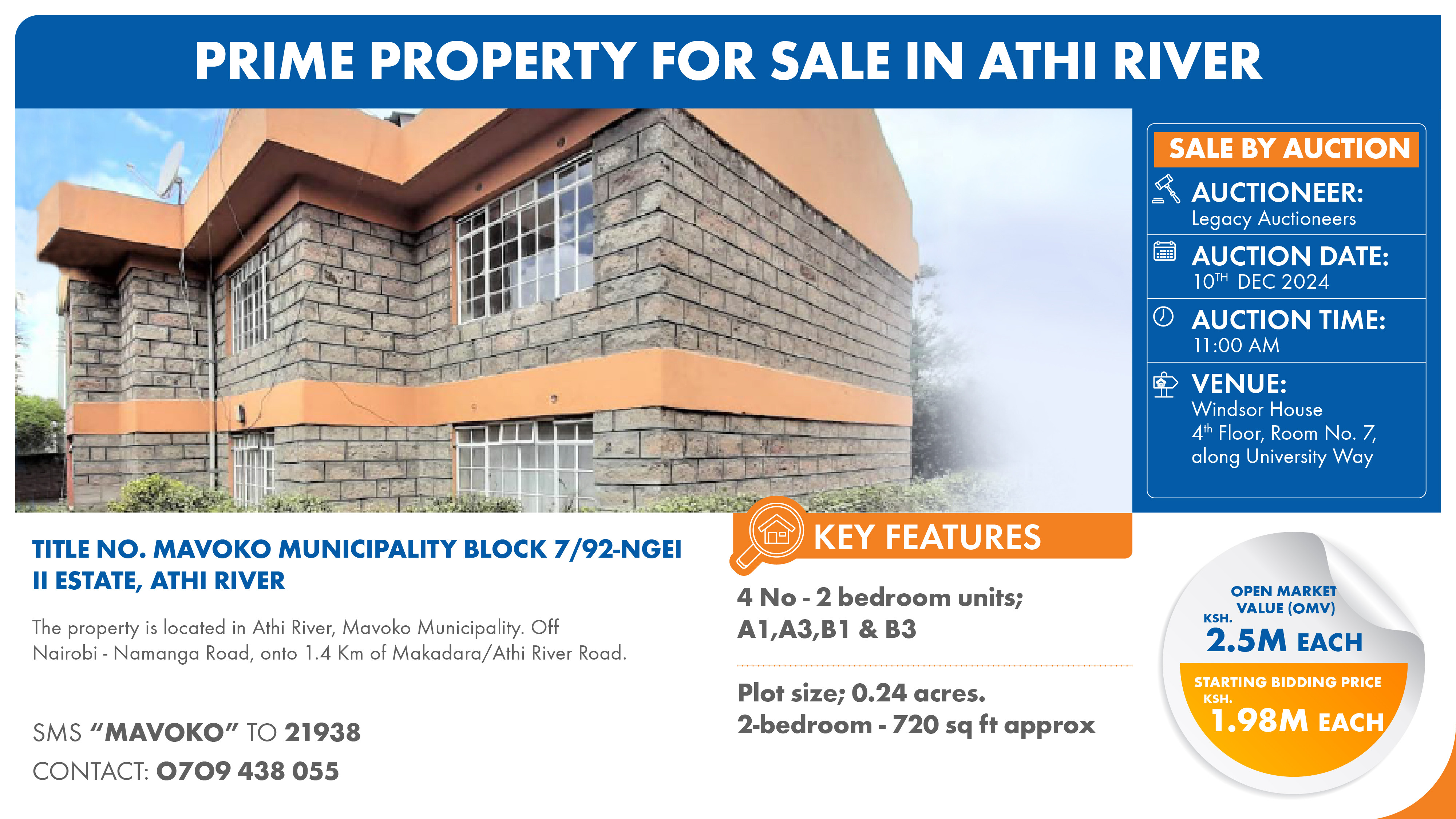 TITLE. NO MAVOKO MUNICIPALITY BLOCK 7/92