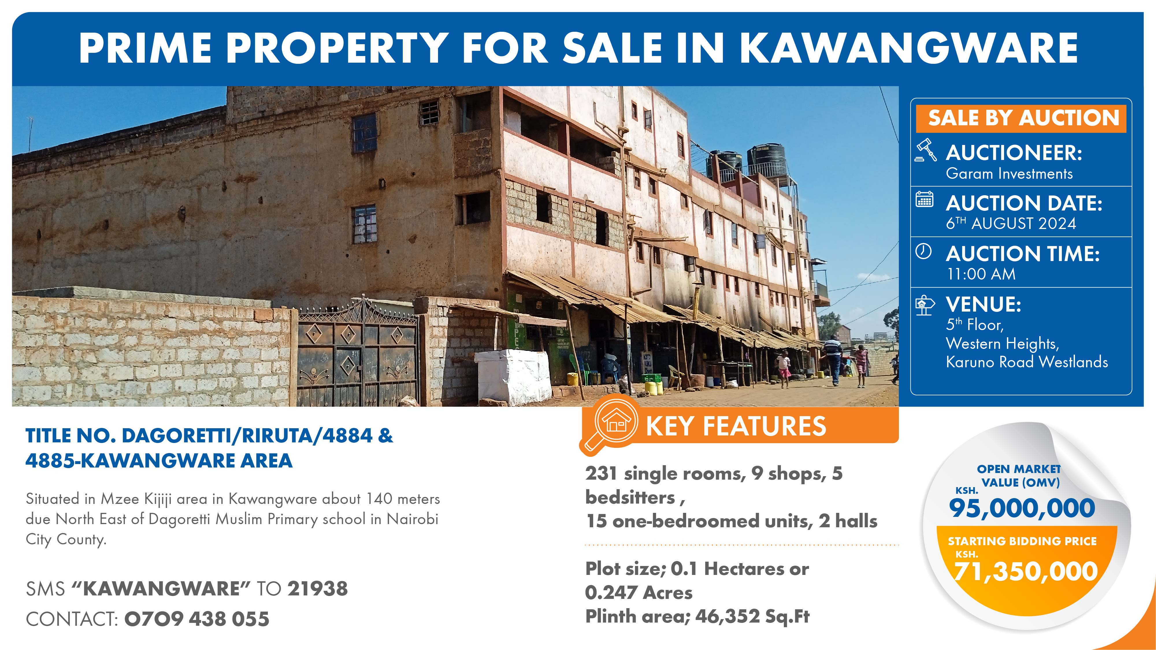 TITLE NO.DAGORETTI/RIRUTA/4884 & 4885-KAWANGWARE AREA