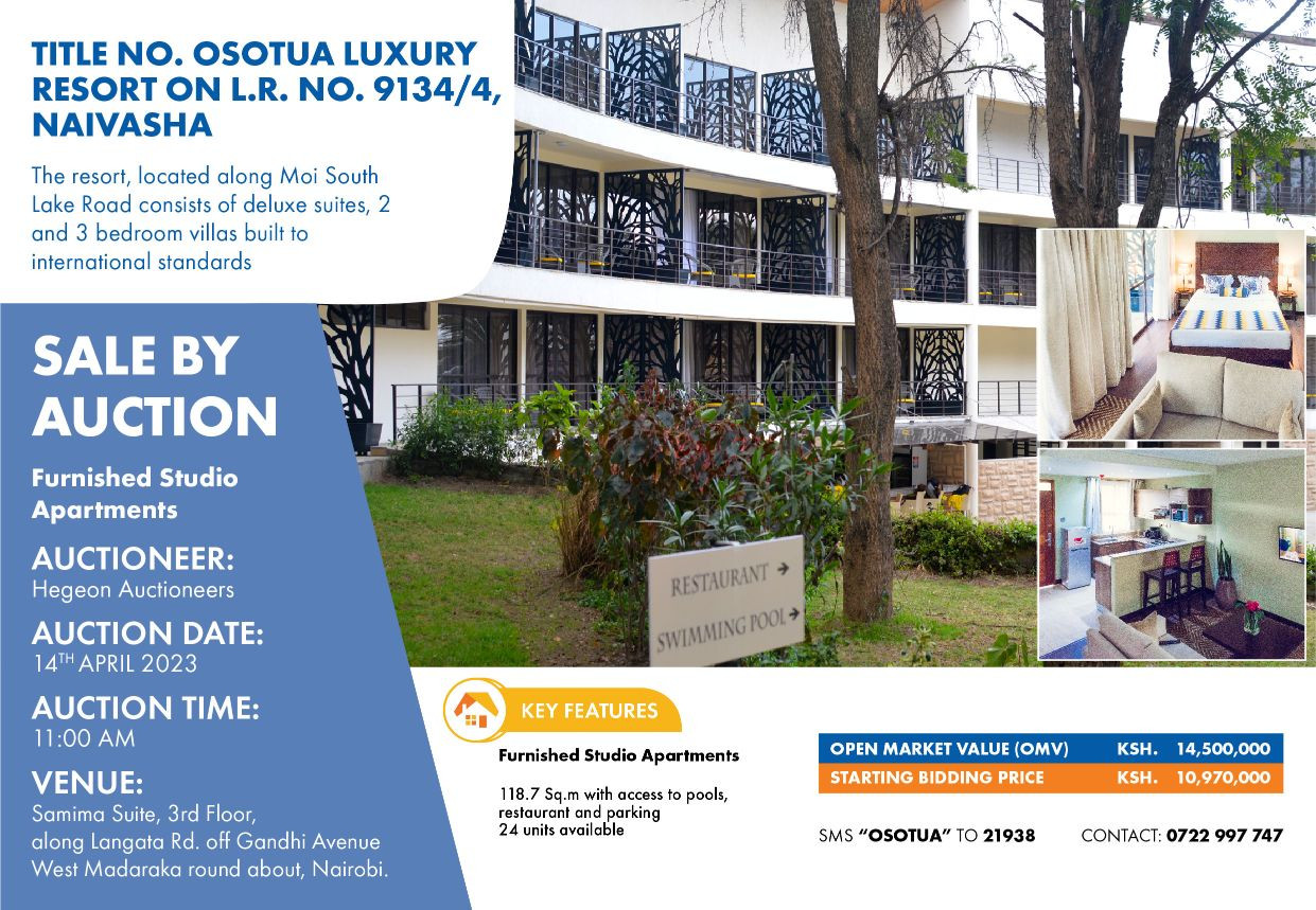 TITLE NO.OSOTUA LUXURY RESORT ON L.R NO.9134/4, NAIVASHA