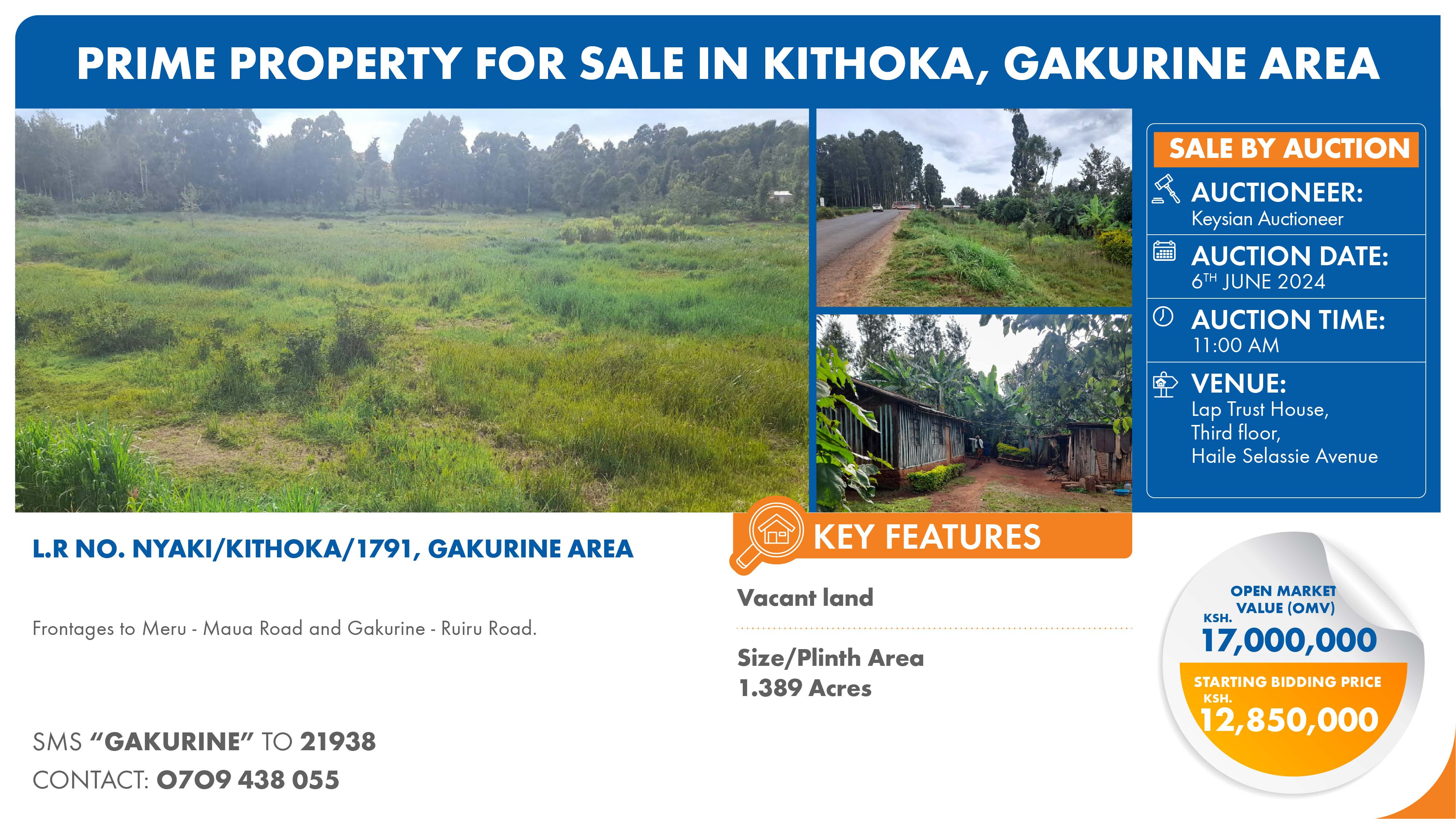 L.R NO. NYAKI/KITHIOKA/1791,GAKURINE AREA thumbnail 2